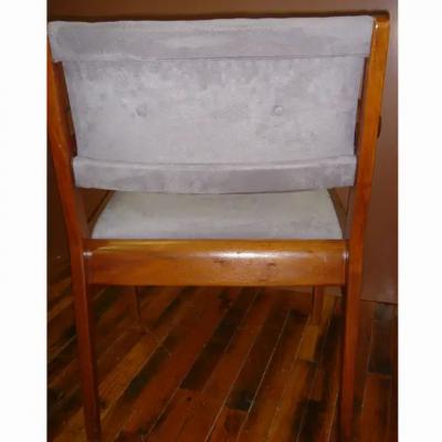 Jens Risom Two Restored Jens Risom Side Armchairs