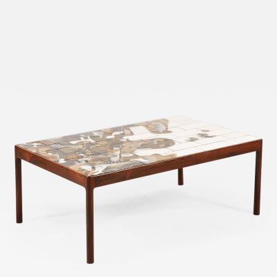 Jeppe Hagedorn Olsen Jeppe Hagedorn Olsen Large Coffee Table with Ceramic Tiles 1960