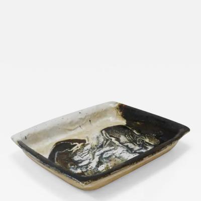 Jeppe Hagedorn Olsen Two Jeppe Hagedorn Olsen Large Abstract Stoneware Bowls Plates Denmark 1970s