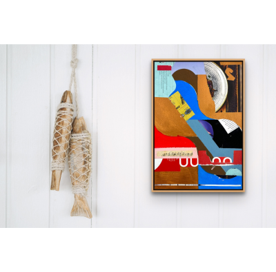 Jeremy Annear Blue Courier 38 Abstract painting 2020