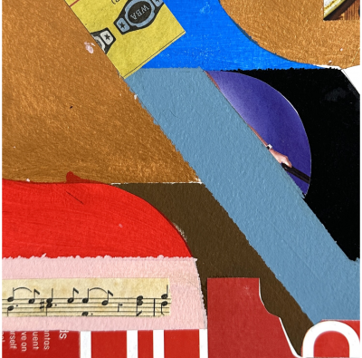 Jeremy Annear Blue Courier 38 Abstract painting 2020