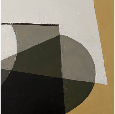 Jeremy Annear Folding Form III Case Yellow Abstract Painting 2016
