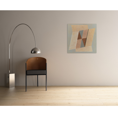 Jeremy Annear Random Geometry Opening Abstract painting 2018