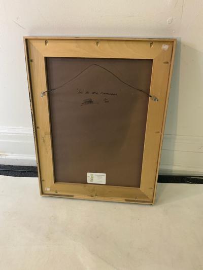 Jeremy Moss MODERN ARTIST SIGNED METALLIC BLACK AND WHITE PHOTO TOWARDS THE HEAVENS