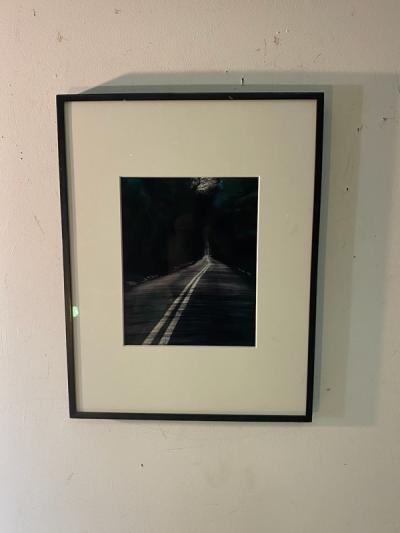 Jeremy Moss MODERN ARTIST SIGNED METALLIC BLACK AND WHITE PHOTO TOWARDS THE HEAVENS