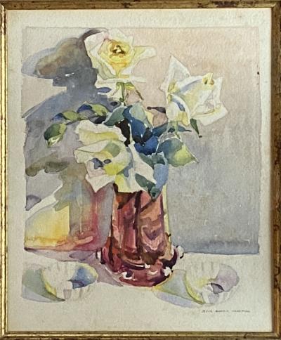 Jesse Bone Charman Still Life with White Roses 