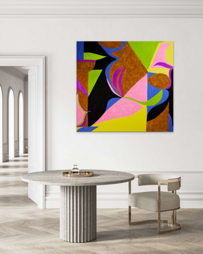 Jessica Snow Flow in the Ever Present 6 Abstract Painting 2021