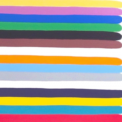 Jessica Snow Long Color Stack 1 Abstract painting 2014