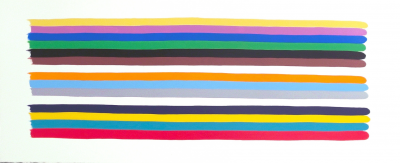 Jessica Snow Long Color Stack 1 Abstract painting 2014