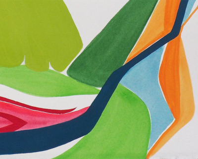 Jessica Snow Terra Incognita 5 Abstract painting 2018