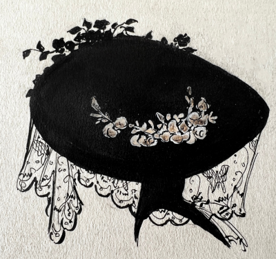 Jessie Mrs J G Willing Gillespie Abstract Silhouette Hat Portraits Female Illustrator of Golden Age 1910