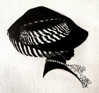 Jessie Mrs J G Willing Gillespie Abstract Silhouette Hat Portraits Female Illustrator of Golden Age 1910