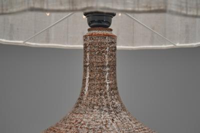Jette Heller e Model 643 Stoneware Table Lamp by Jelle Heller e for Axella Denmark 1970s