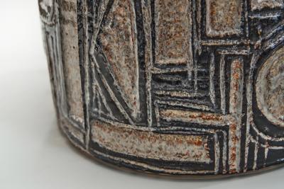 Jette Heller e Model 643 Stoneware Table Lamp by Jelle Heller e for Axella Denmark 1970s