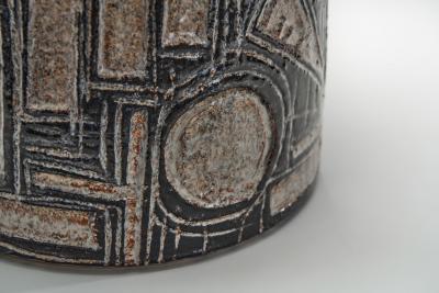Jette Heller e Model 643 Stoneware Table Lamp by Jelle Heller e for Axella Denmark 1970s