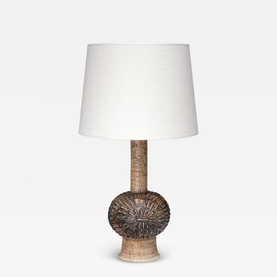 Jette Heller e Sculptural Jette Heller e Stoneware Table Lamp Axella Keramik Denmark 1960s