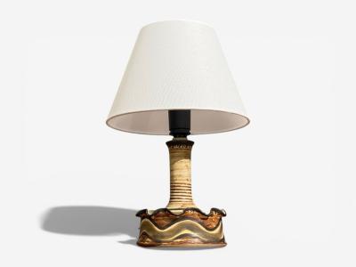 Jette Heller e Table Lamp Beige Ceramic Denmark 1970s