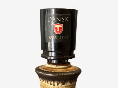 Jette Heller e Table Lamp Beige Ceramic Denmark 1970s