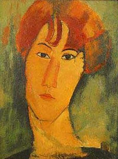 Jeune Femme Rouse Portrait