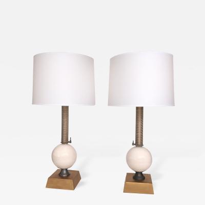 Jim Misner A Pair of American Custom Made Industrial Style Lamps by Jim Misner