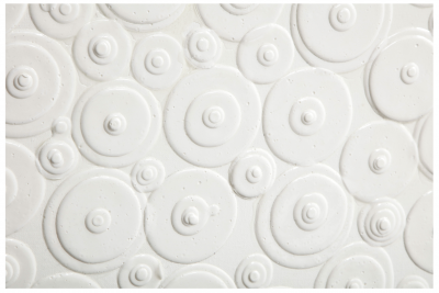 Jim Oliveira Jim Oliveira White Colorpile Painting Gloss Ink on Belgian Linen 2018