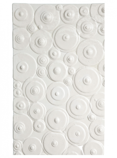 Jim Oliveira Jim Oliveira White Colorpile Painting Gloss Ink on Belgian Linen 2018