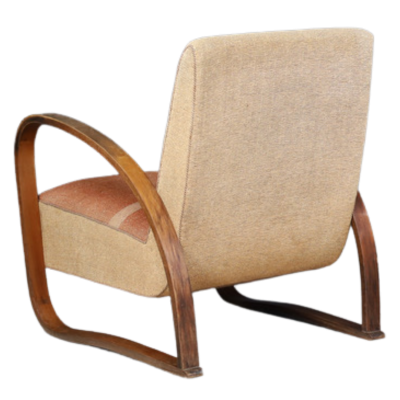 Jindrich Halabala 1930s Jind ich Halabala modernist Arc Model 70 beechwood lounge chair