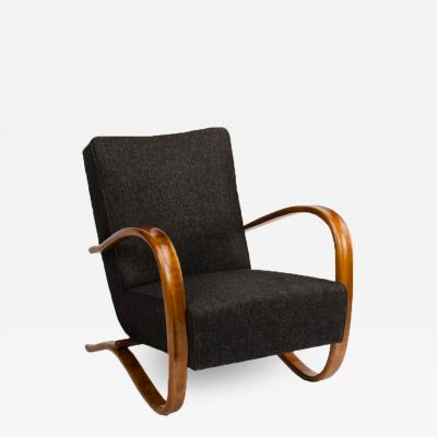 Jindrich Halabala A J Halabala Art Deco walnut armchair circa 1930