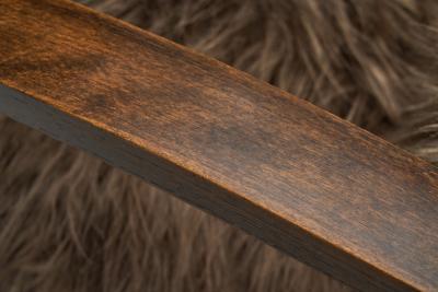 Jindrich Halabala Jind ich Halabala Armchair in Longhair Sheepskin Czechoslovakia 1930s