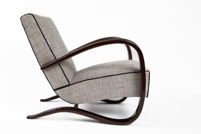 Jindrich Halabala Pair Of Art Deco Czech Lounge Chairs By Jindrich Halabala