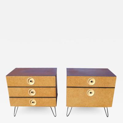 Jindrich Halabala Pair of Mid Century Nightstands