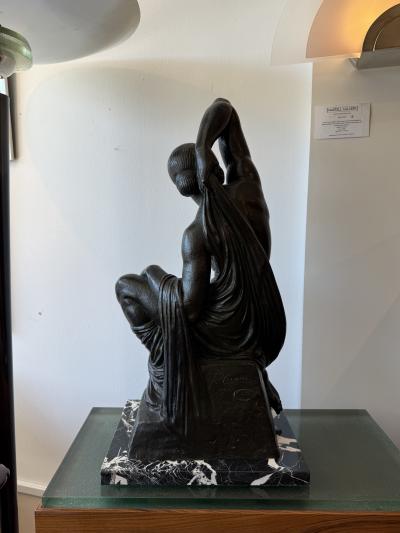 Jo Descomps French Art Deco Cire Perdue Bronze Nude by Jo Descomps