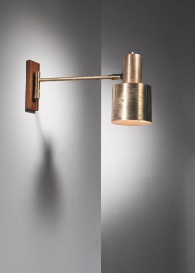 Jo Hammerborg Full Brass Jo Hammerborg Wall Spotlight For Fog Morup Denmark 1960s