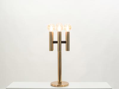 Jo Hammerborg Rare large Danish Jo Hammerborg copper table or floor lamp 1960s