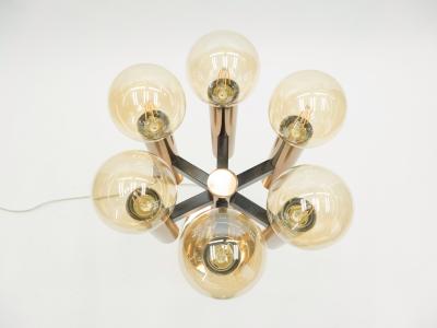 Jo Hammerborg Rare large Danish Jo Hammerborg copper table or floor lamp 1960s