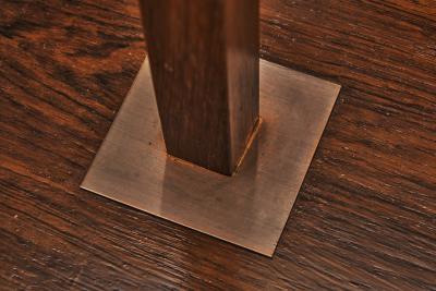 Jo Hammerborg Wood Veneer and Copper Kardinal Floor Lamp by Jo Hammerborg Denmark 1960s
