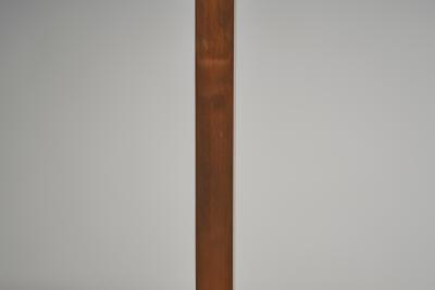 Jo Hammerborg Wood Veneer and Copper Kardinal Floor Lamp by Jo Hammerborg Denmark 1960s
