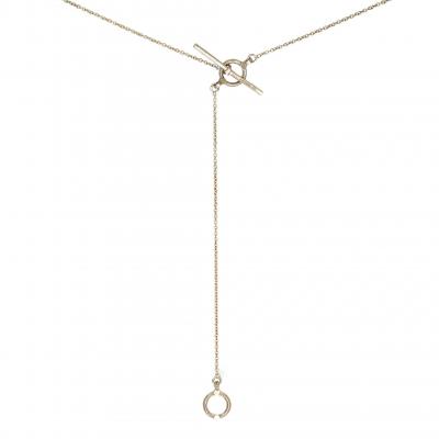 Jo Hayes Ward Champagne Diamond Prismatic White Gold Hex Crescent Necklace Jo Hayes Ward