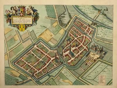 Joan Blaeu City map of Culemborg