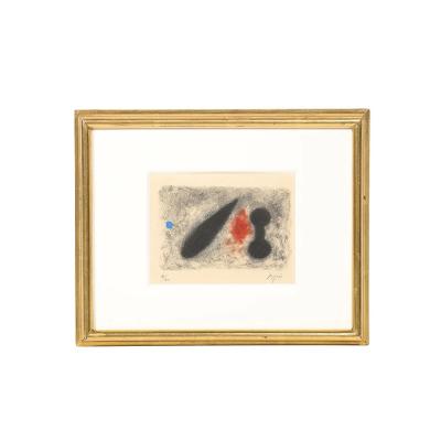 Joan Mir Modernist Nous Avons Etching Aquatint Edition 4 40 signed Joan Mir 