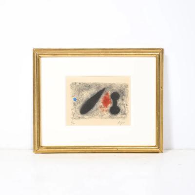 Joan Mir Modernist Nous Avons Etching Aquatint Edition 4 40 signed Joan Mir 