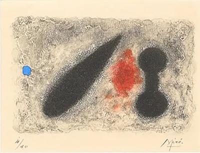Joan Mir Modernist Nous Avons Etching Aquatint Edition 4 40 signed Joan Mir 