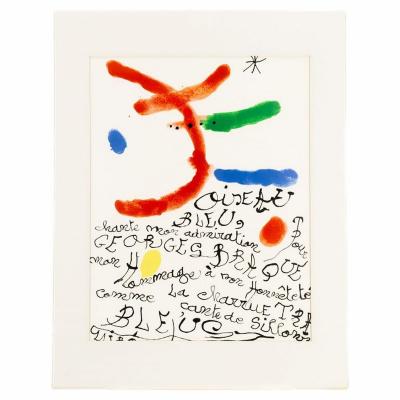 Joan Miro Mid Century Art Print