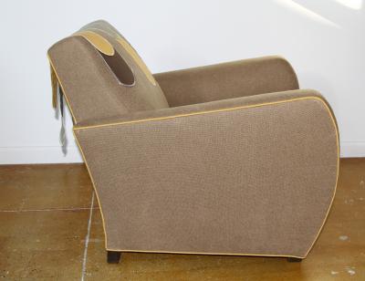 Joanna Frank Danish Club Chair Coffee Pills with Maki Yamamoto Couture Textile