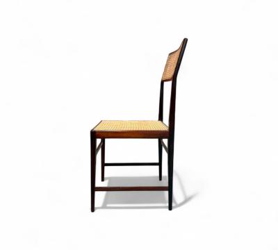 Joaquim Tenreiro Brazilian Mid century Modern Chair in Rosewood Cane Joaquim Tenreiro 1950s