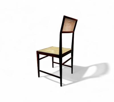 Joaquim Tenreiro Brazilian Mid century Modern Chair in Rosewood Cane Joaquim Tenreiro 1950s