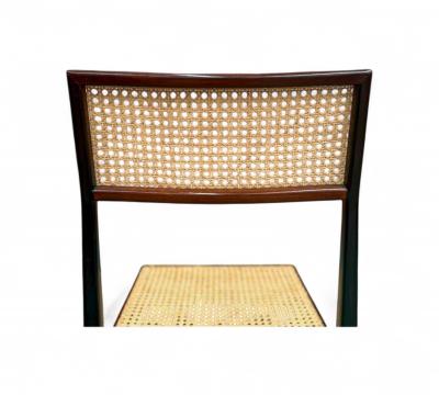 Joaquim Tenreiro Brazilian Mid century Modern Chair in Rosewood Cane Joaquim Tenreiro 1950s