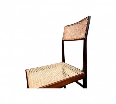 Joaquim Tenreiro Brazilian Mid century Modern Chair in Rosewood Cane Joaquim Tenreiro 1950s