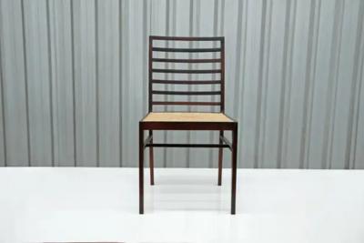 Joaquim Tenreiro Brazilian Modern 4 Chair Set in Hardwood Cane Joaquim Tenreiro Brazil 1950s