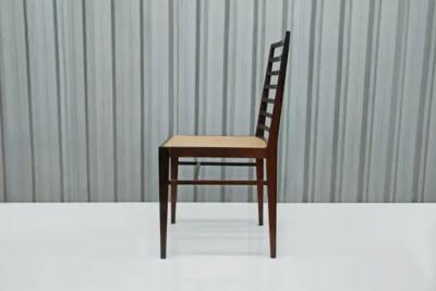 Joaquim Tenreiro Brazilian Modern 4 Chair Set in Hardwood Cane Joaquim Tenreiro Brazil 1950s